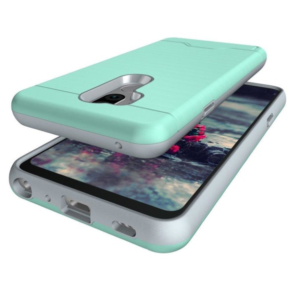 LG G7 ThinQ mobilskal hårdplast och TPU material borstad textur Grön