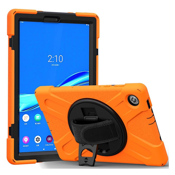 Lenovo Tab M10 FHD Plus 360 vridbart silikonfodral - Orange Orange