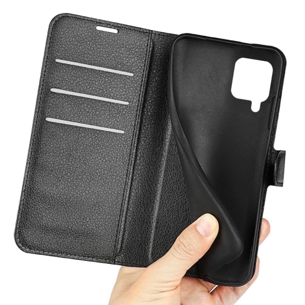 Klassisk Samsung Galaxy M22 flip etui - Sort Black