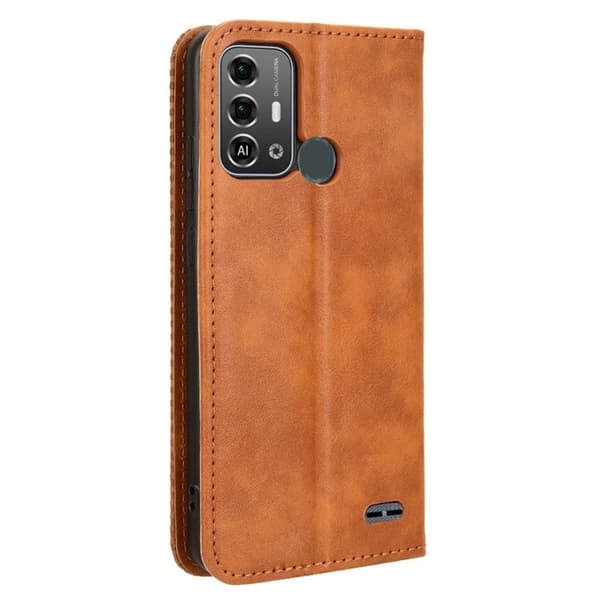 Bofink Vintage ZTE Blade A53 læderetui - Brun Brown