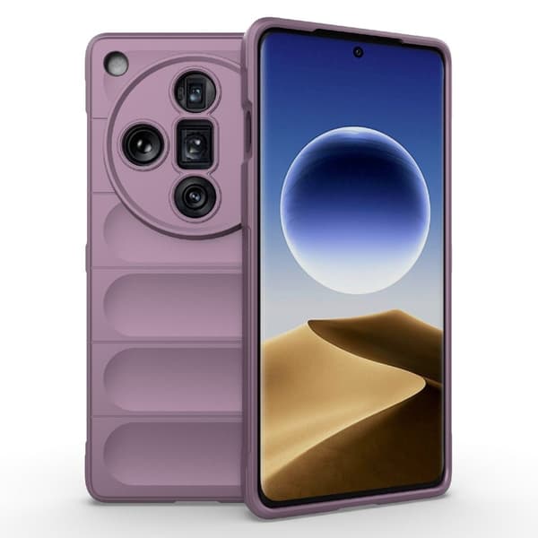 Blødt grebsformet Oppo Find X7 Ultra cover - Lyselilla Purple