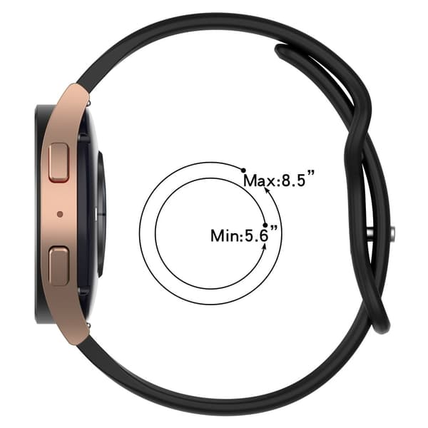20 mm silikonrem for Samsung- og Huawei-klokker - Vinrød Red
