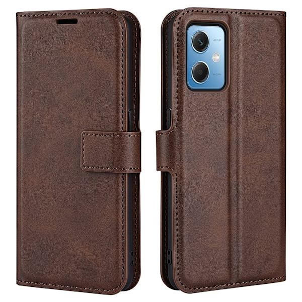 Læretui med Lommebok til Xiaomi Redmi Note 12 - Brun Brown
