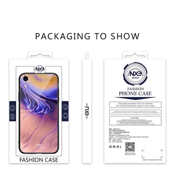 NXE iPhone Xr fodral med streamer-ljusmönster - Stil A multifärg