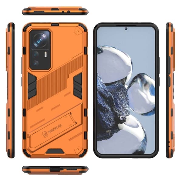 Iskunkestävä hybridikotelo Xiaomi 12T Pro - Oranssi Orange