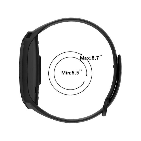 Amazon Halo View klockarmband i silikon med skyddsfodral - Grå Silvergrå
