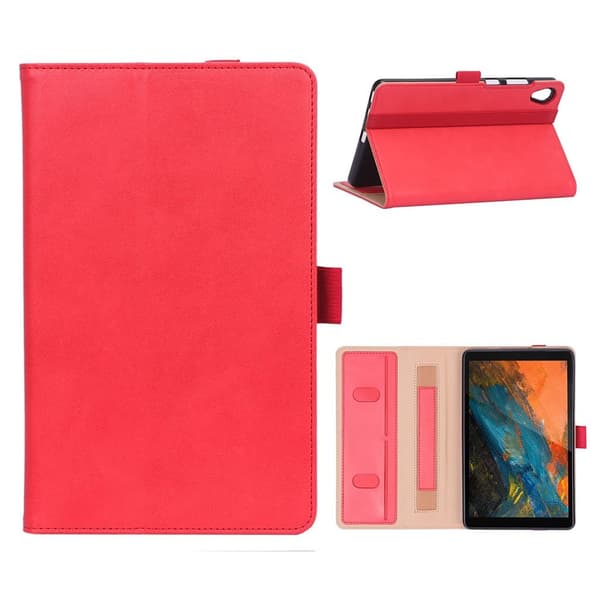 Lenovo Tab M8 Business Stil Lær Flippetui - Rød Red