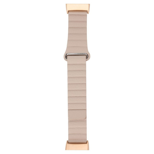 Fitbit Charge 3 klockarmband i äkta läder - Guld Guld