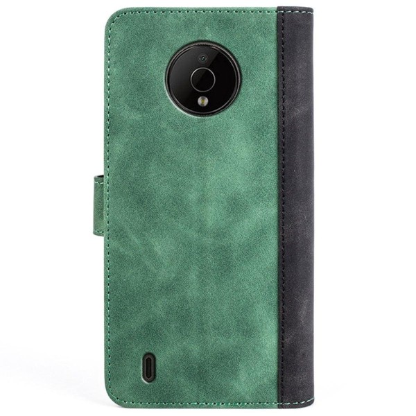Tvåfärgat Nokia C200 fodral i läder - Grön Grön