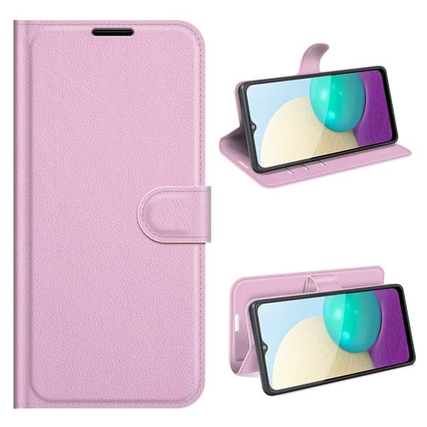 Classic Samsung Galaxy A02 flip kuoret - Pinkki Pink