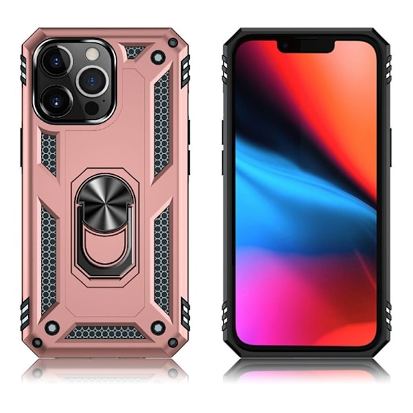 Bofink Combat iPhone 13 Pro deksel - Rose Gull Pink