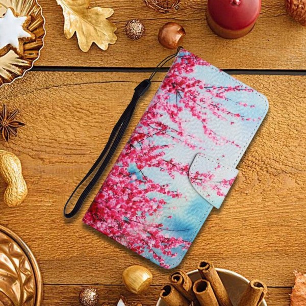 Wonderland Samsung Galaxy A53 5G flip etui - Rød Sakura Red