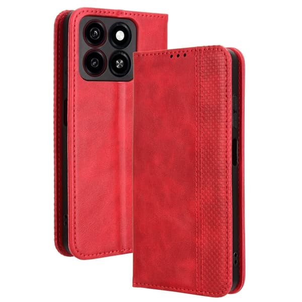 Bofink Vintage ZTE Blade A35 / ZTE Blade A55 lærveske - Rød Red