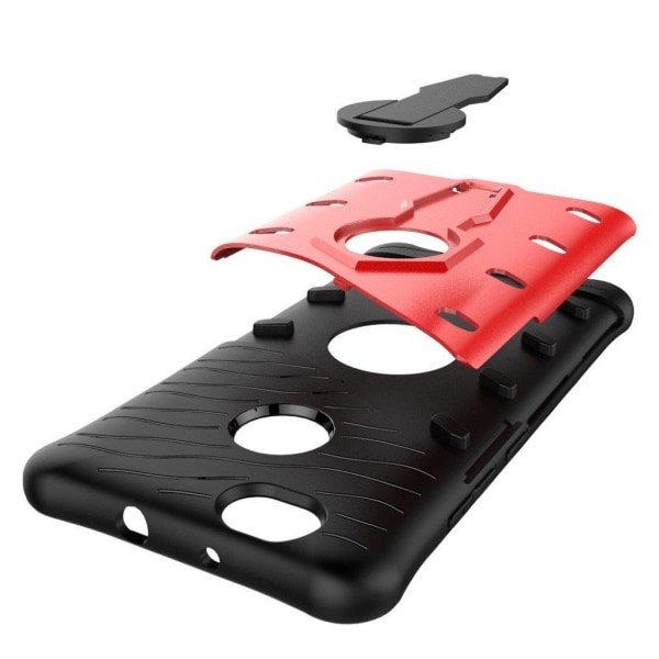 Huawei Nova beskyttende hybridcover m. kickstand - Rød Red