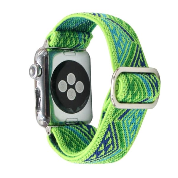 Apple Watch Series 6 / 5 40mm woven style pattern watch band - Green Grön