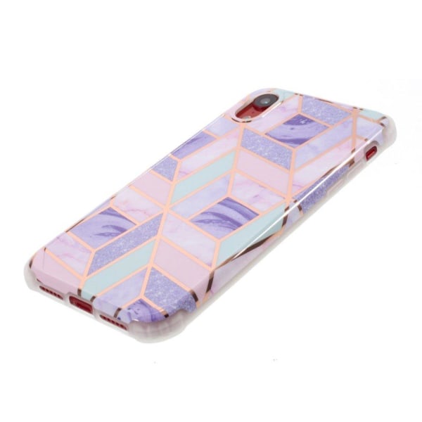 Marble design iPhone Xr cover - Pink / Grøn / Lilla Multicolor