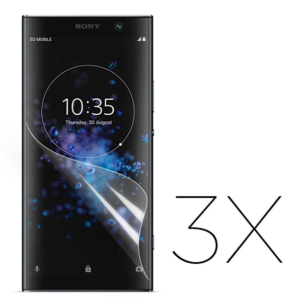 Sony Xperia XA2 Plus HD kristalli kirkas LCD näyttö suojakalvo - Transparentti 3kpl/ setti Transparent