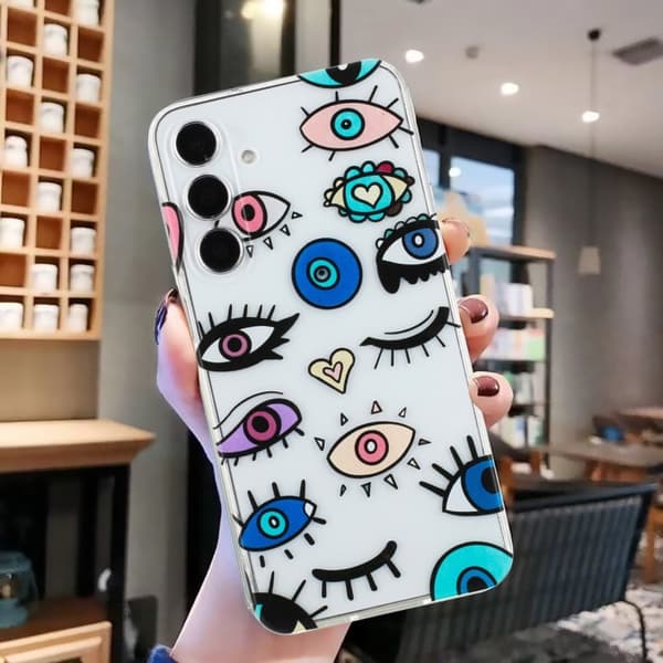 Deco Samsung Galaxy A05s kotelot - Hirviön Silmät Multicolor