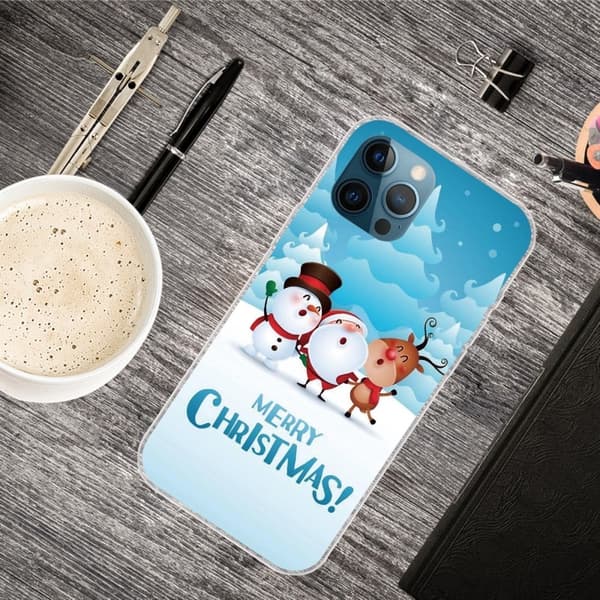 Juleveske til iPhone 13 Pro Max - Snøfelt Multicolor