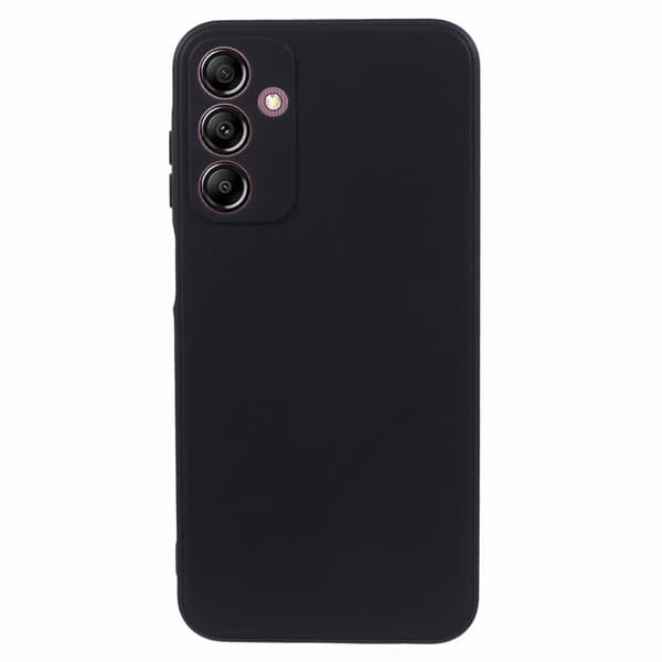Mikrofiberforet blødt gummi Samsung Galaxy A15 cover - Sort Black