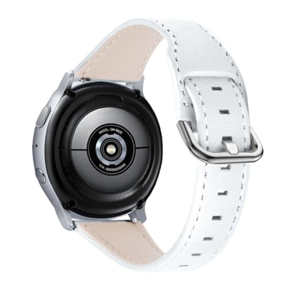 Garmin Vivoactive 4 elegant cowhide leather watch strap - White Vit
