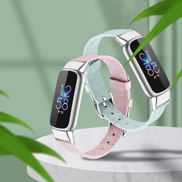 Fitbit Luxe -kellon hihna kankaalle - Järven Sininen / Koko: L Blue