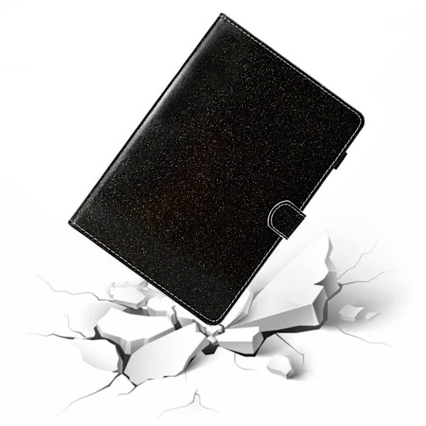 Huawei MediaPad M6 10.8 flash pulver læder flip etui - Sort Black