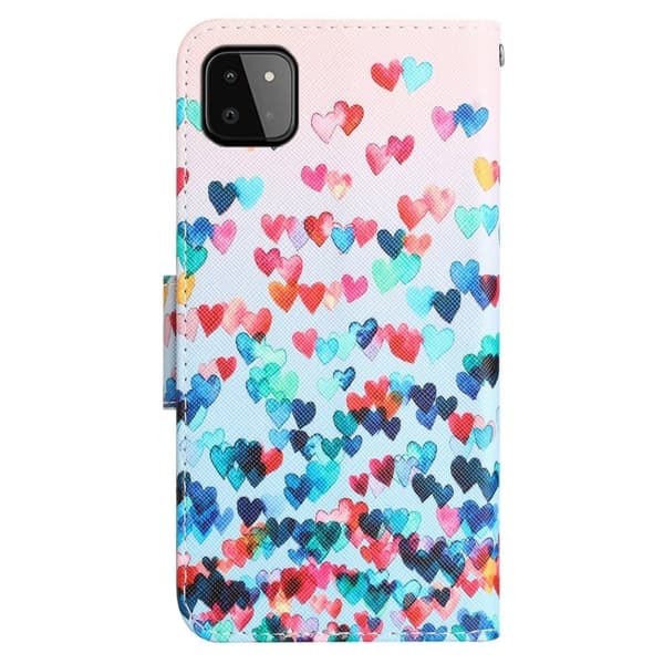 Wonderland Samsung Galaxy A22 5G Flippetui - Love Hjerte Multicolor