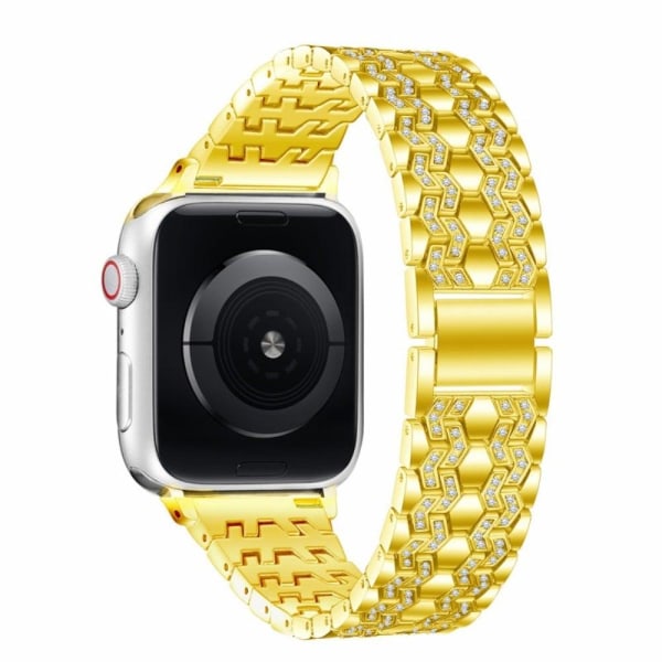 Apple Watch (41mm) bling rhinestone décor watch strap - Gold Guld