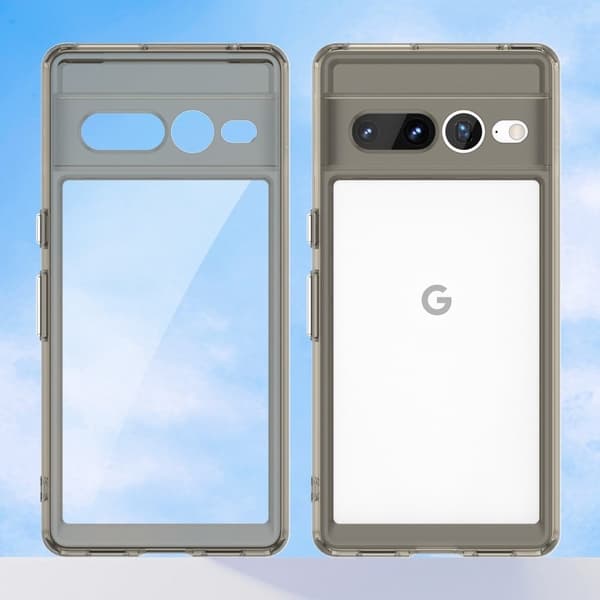 Google Pixel 7 Pro smart telefonskal i akryl - Transparent Grå Silvergrå