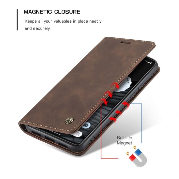 CaseMe Google Pixel 7 Vintage Suojakotelo - Kahvi Brown