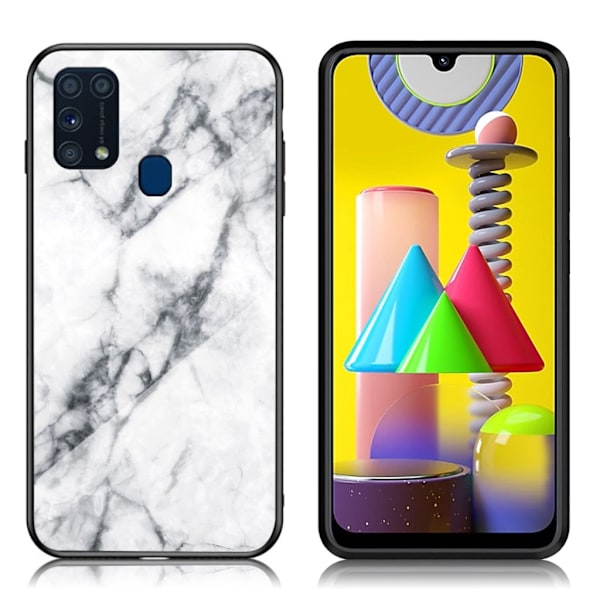 Fantasy Marmor Samsung Galaxy M31 skal - Vit Vit