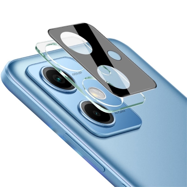 IMAK kameraskydd i glas med linsskydd i akryl för Xiaomi Redmi Note 12 - Svart Upplaga Svart