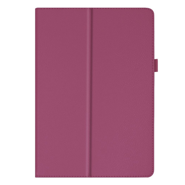 Lenovo Tab E10 litchi läderfodral - Lila Lila