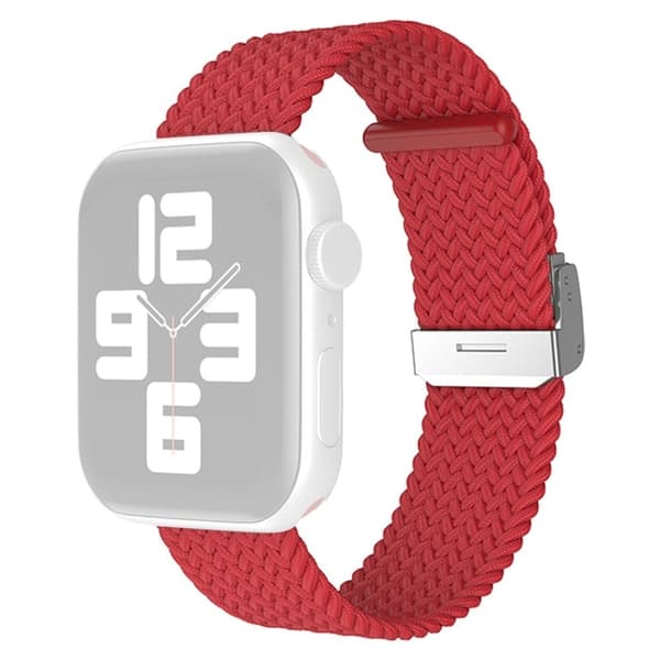 Apple Watch (45 mm) klockarmband i enkel nylon - Röd Röd