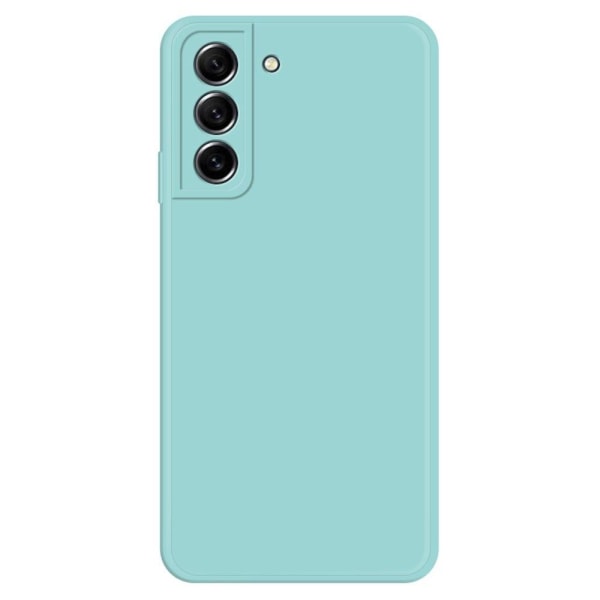 Skråt gummicover mod fald til Samsung Galaxy S21 FE - Cyan Green