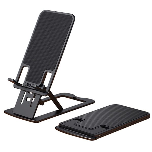 Universal justerbar foldbar telefonholder - Sort Black