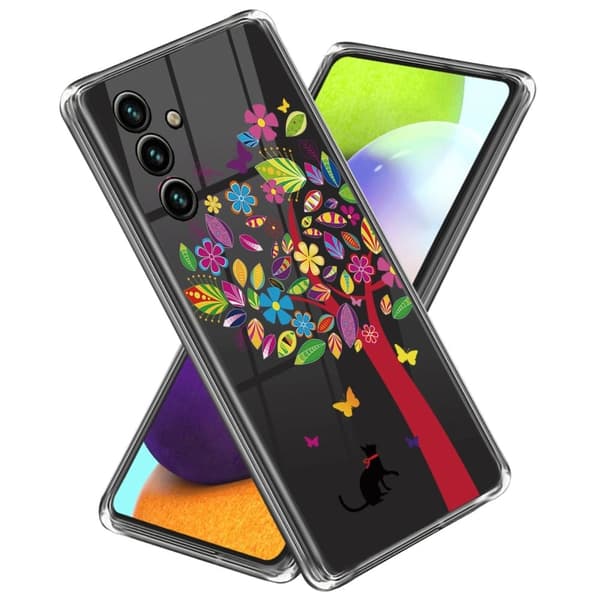 Deco Samsung Galaxy A55 deksel - Katt Og Tre Multicolor