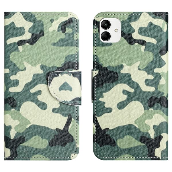 Wonderland Samsung Galaxy A05 Flip Etui - Camouflage Green