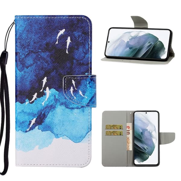 Wonderland Samsung Galaxy S21 FE Flippetui - Ocean Blue