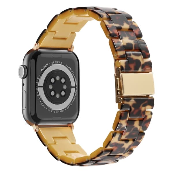 Apple Watch (45mm) hartsityylinen kellonhihna - Leopardi Multicolor
