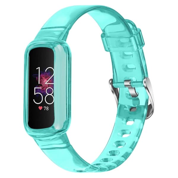 Fitbit Luxe milanese tahraamaton teräskellon hihna - Läpinäkyvä Sininen Blue