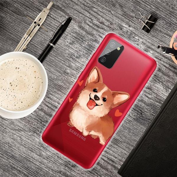 Deco Samsung Galaxy A02s etui - kærlig Corgi Brown