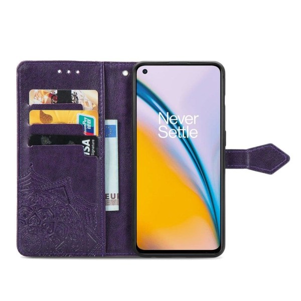 Mandala OnePlus Nord 2 5G Flip Etui - Lilla Purple