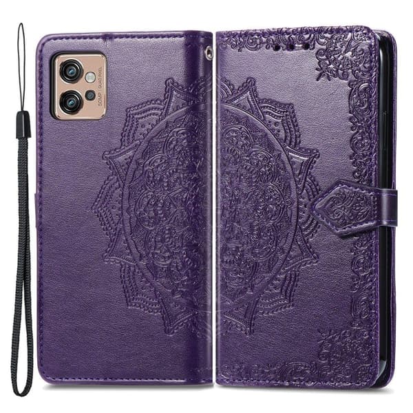Mandala Motorola Moto G32 Flippetui - Lilla Purple