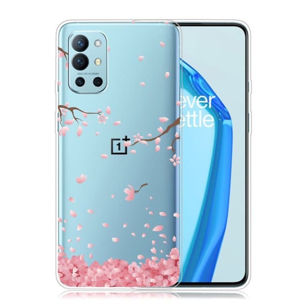 Deco OnePlus 9R Suojakotelo - Falling Flower Pink