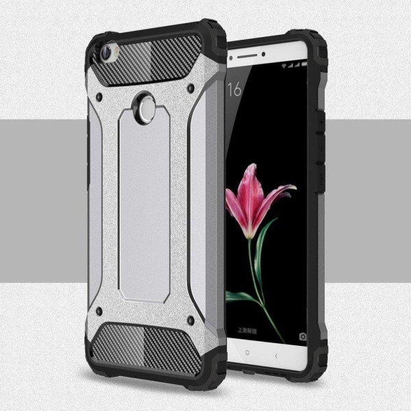 Hårderåde Xiaomi Mi Max cover med beskyttende hjørner - Grå Silver grey