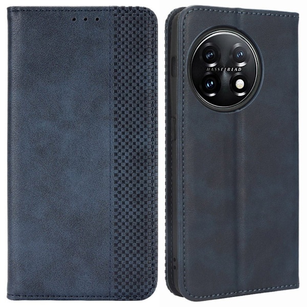 Bofink Vintage OnePlus 11 Läderfodral - Blå Blå