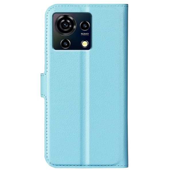 Klassisk ZTE Blade V50 Vita flip etui - Blå Blue