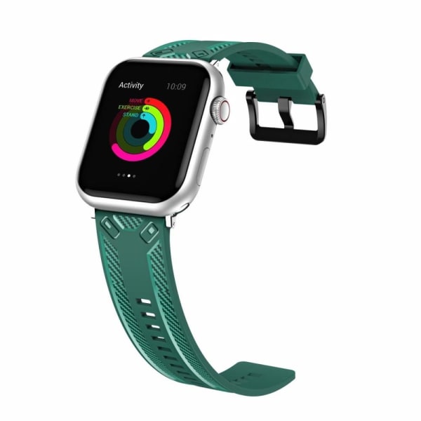 Apple Watch (41mm) hiilikuituinen silikonikellon hihna - Vihreä Green